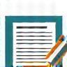 Icon representing an application form